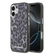 Karl Lagerfeld IML Leopard MagSafe Zadní Kryt pro iPhone 17 Grey