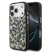 Karl Lagerfeld IML Leopard MagSafe Zadní Kryt pro iPhone 17 Pro Brown