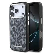 Karl Lagerfeld IML Leopard MagSafe Zadní Kryt pro iPhone 17 Pro Grey