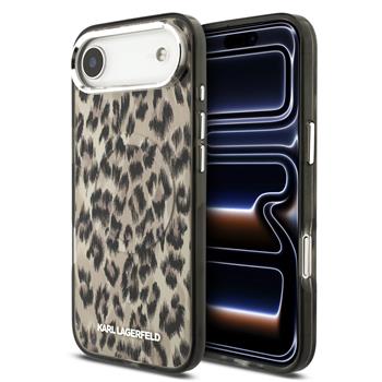Karl Lagerfeld IML Leopard MagSafe Zadní Kryt pro iPhone Air Brown