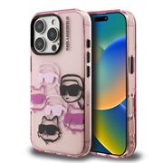Karl Lagerfeld IML Multi K&CH Heads Zadní Kryt pro iPhone 16 Pro Max Pink