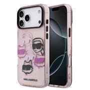 Karl Lagerfeld IML Multi K&CH Heads Zadní Kryt pro iPhone 17 Pro Max Pink