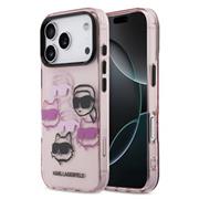 Karl Lagerfeld IML Multi K&CH Heads Zadní Kryt pro iPhone 17 Pro Pink