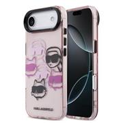 Karl Lagerfeld IML Multi K&CH Heads Zadní Kryt pro iPhone Air Pink
