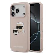 Karl Lagerfeld Liquid Silicone Double Heads MagSafe Zadní Kryt pro iPhone 17 Pro Pink