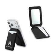 Karl Lagerfeld Mirror MagSafe Cardslot Peněženka se Stojanem Black