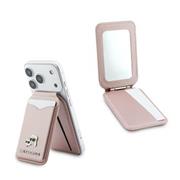 Karl Lagerfeld Mirror MagSafe Cardslot Peněženka se Stojanem Pink