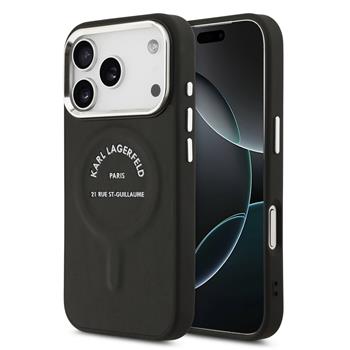 Karl Lagerfeld PU RSG Logo MagSafe Zadní Kryt pro iPhone 17 Pro Max Black
