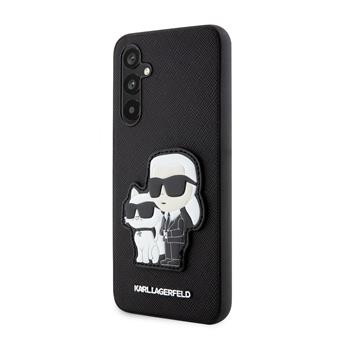 Karl Lagerfeld PU Saffiano Karl and Choupette NFT Zadní Kryt pro Samsung Galaxy A34 5G Black