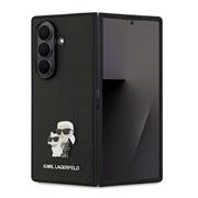 Karl Lagerfeld PU Saffiano Karl and Choupette Zadní Kryt pro Samsung Galaxy Z Fold 7 Black
