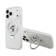 Karl Lagerfeld Ringstand Karl and Choupette MagSafe Zadní Kryt pro iPhone 17 Pro Max White