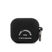 Karl Lagerfeld Rue St Guillaume Silikonové Pouzdro pro AirPods 3 Black