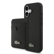 Lacoste Iconic Petit Pique MagSafe Zadní Kryt + Peněženka pro iPhone 17 Black