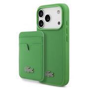 Lacoste Iconic Petit Pique MagSafe Zadní Kryt + Peněženka pro iPhone 17 Pro Green