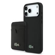 Lacoste Iconic Petit Pique MagSafe Zadní Kryt + Peněženka pro iPhone 17 Pro Max Black