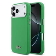Lacoste Iconic Petit Pique Metal Logo MagSafe Zadní Kryt pro iPhone 17 Pro Max Green