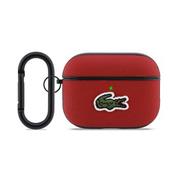 Lacoste Petit Pique Croc Logo Patch Pouzdro pro AirPods Pro 3 Red