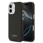 Lacoste PU Leather Champs Elysees MagSafe Zadní Kryt pro iPhone 17 Black