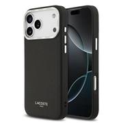 Lacoste PU Leather Champs Elysees MagSafe Zadní Kryt pro iPhone 17 Pro Max Black
