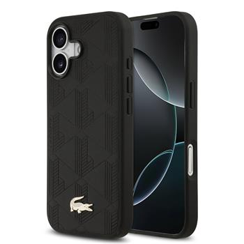 Lacoste PU Nomogramme Gold Logo MagSafe Zadní Kryt pro iPhone 17 Black