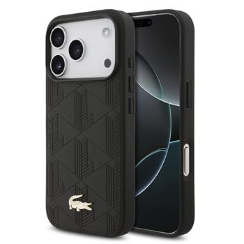 Lacoste PU Nomogramme Gold Logo MagSafe Zadní Kryt pro iPhone 17 Pro Black