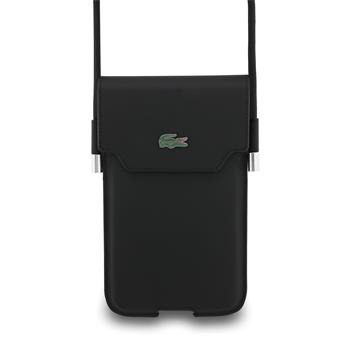 Lacoste PVC Iconic Petit Pique Metal Logo Kapsa na Telefon XL Black