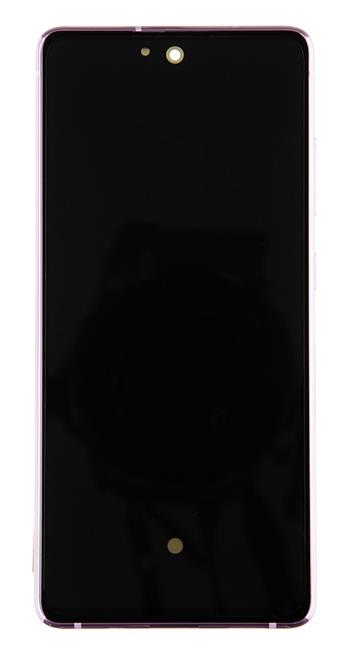 LCD display + Dotyk + Přední Kryt Samsung G781 5G Galaxy S20 FE Cloud Lavender (Service Pack)
