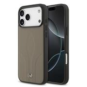 Mercedes Leather The Move MagSafe Zadní Kryt pro iPhone 17 Pro Max Taupe