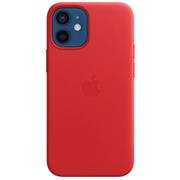 MHK73ZM/A Apple Kožený Kryt vč. MagSafe pro iPhone 12 mini Red