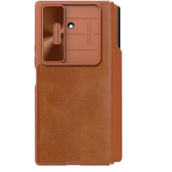 Nillkin Qin Book PRO Pen Slot Pouzdro pro Samsung Galaxy Z Fold 7 Brown