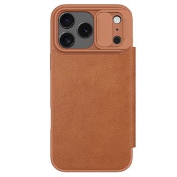 Nillkin Qin Book PRO Pouzdro pro Apple iPhone 17 Pro Max Brown