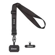 OBAL:ME NeckTag Ribbon Popruh na Telefon Black