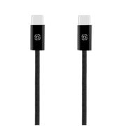 OBAL:ME Super Fast USB-C/USB-C Pletený kabel 100W 1m Black