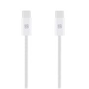 OBAL:ME Super Fast USB-C/USB-C Pletený kabel 100W 1m White