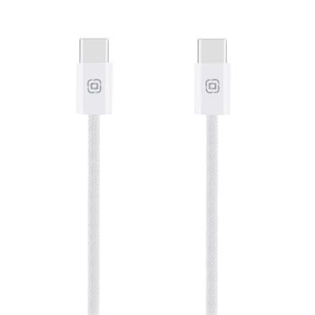 OBAL:ME Super Fast USB-C/USB-C Pletený kabel 60W 1m White