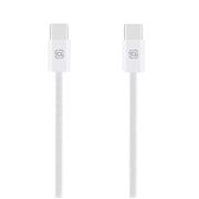 OBAL:ME Super Fast USB-C/USB-C Pletený kabel 60W 1m White