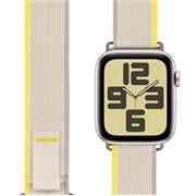 OBAL:ME Textilní Řemínek pro Apple Watch 42-49mm M-L Beige/Yellow