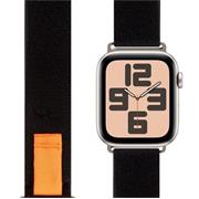 OBAL:ME Textilní Řemínek pro Apple Watch 42-49mm M-L Black/Orange