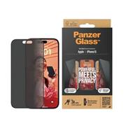 PanzerGlass Privacy Tvrzené sklo UWF pro Apple iPhone 15 Black