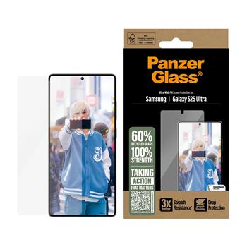 PanzerGlass Tvrzené sklo UWF pro Samsung Galaxy S25 Ultra Clear