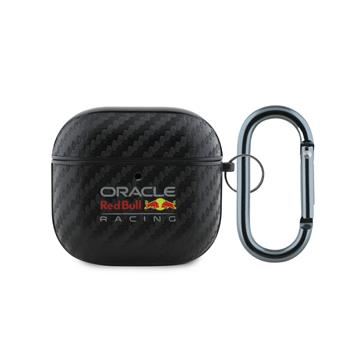 Red Bull PU Karbonové Pouzdro pro AirPods 4 Black