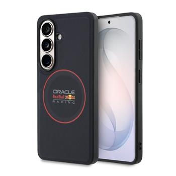 Red Bull PU Leather Meshed Red Ring Magnetic Zadní Kryt pro Samsung Galaxy S26 Navy