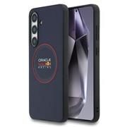 Red Bull PU Leather Red Ring MagSafe Zadní Kryt pro Samsung Galaxy S25 FE Navy