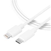 Tactical Smooth Thread Cable USB-C/Lightning 1m White