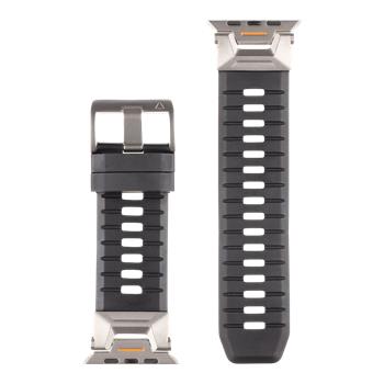Tactical Tough Band pro Apple Watch Ultra Black/Silver