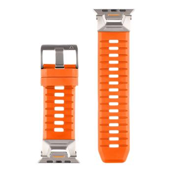 Tactical Tough Band pro Apple Watch Ultra Safety Orange/Silver