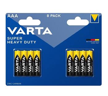 Varta Super Heavy Duty AAA Baterie 8ks
